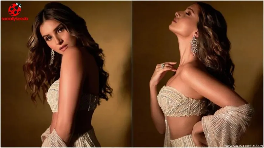 Tara Sutaria in sequinned strapless bralette and fitted lehenga set proves she is the most stunning Gen-Z diva