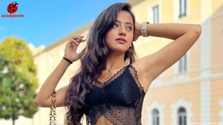 Helly Shah in sheer bralette and baggy jeans is 'monkeying around in Monte Carlo', serves vacay fashion goals