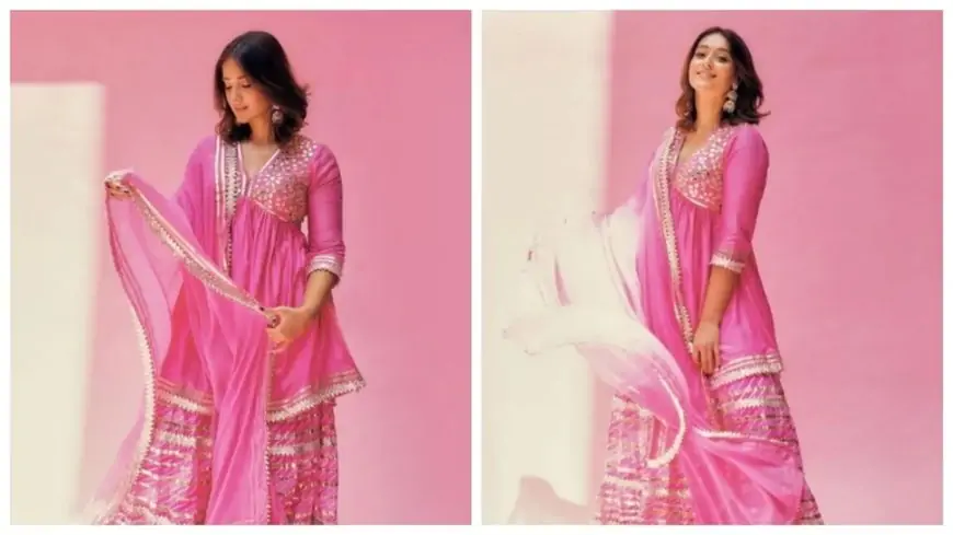 Ileana D’Cruz is slaying festive fashion in a pink ensemble