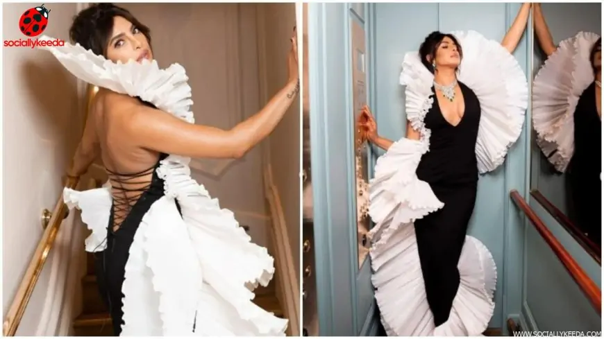 Priyanka Chopra is the ultimate fashion icon in a monochrome gown