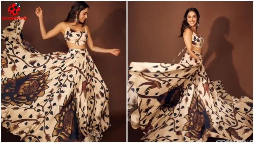 Nushrratt Bharuccha is the epitome of grace in a satin lehenga