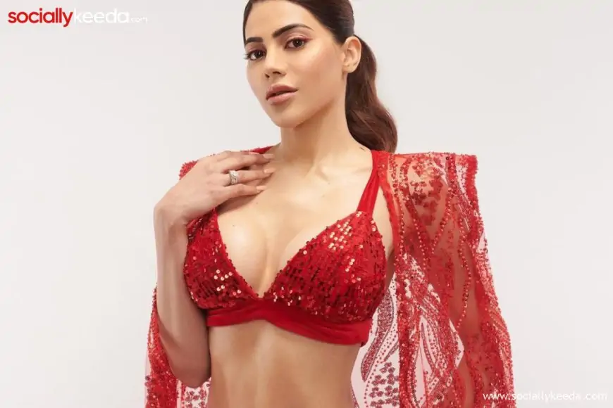 Nikki Tamboli Turn Heads In Her Bo*ld Red Sleeveless Outfit