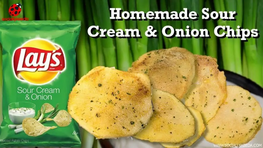Homemade Sour Cream and Onion Chips