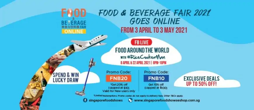 [PROMO CODE INSIDE] Enjoy 10% - 20% OFF as you feast on this year’s Food & Beverage Fair; Don’t miss the weekly giveaway!