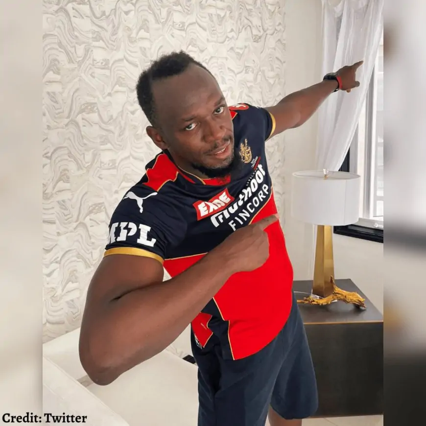 Usain Bolt wore RCB jersey, extends support to Virat Kohli and Co.
