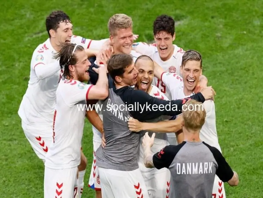 Euro Cup 2020: Kasper (*16*) Brace Helps Denmark Thrash Wales 4-0 in Round of 16 Match to Enter Quarter-Finals