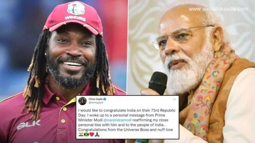 Chris Gayle Sends Wishes to India on Republic Day 2023, Reveals Personal Message From Prime Minister Narendra Modi (Check Post)