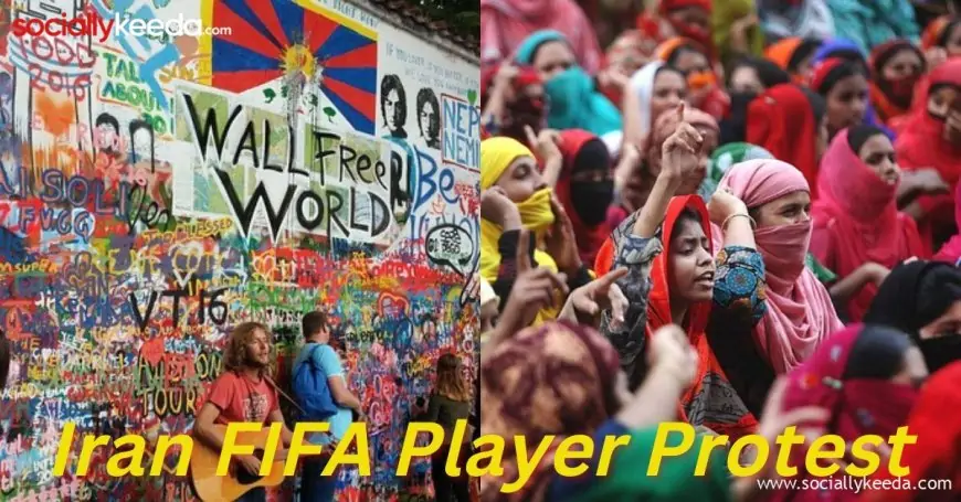 Iran Player Protest in FIFA World Cup to Refuge to Sing their Country National Anthem