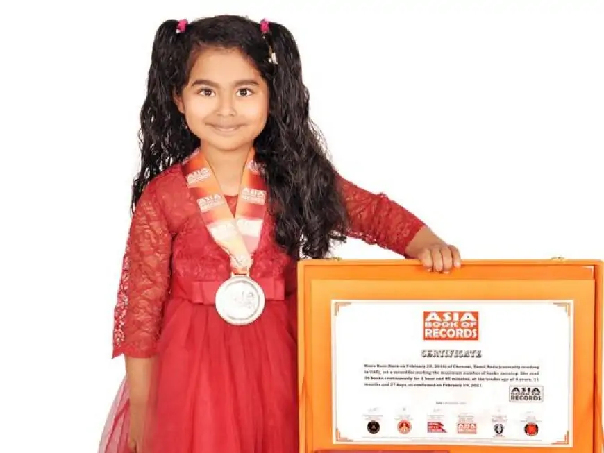 Four-year-old American girl in UAE enters record books for reading books non-stop