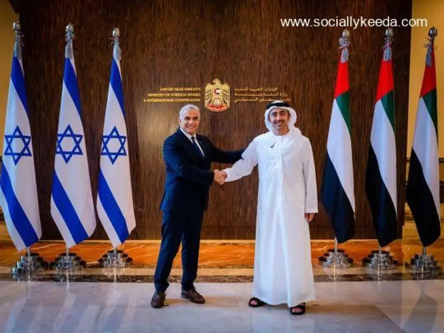 Abdullah receives Israeli foreign minister Yair Lapid on first visit to UAE