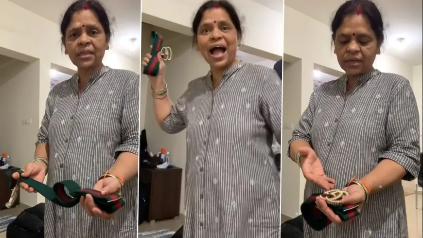 Desi Mother's Reaction to Daughter Buying Gucci Belt Worth Rs 35,000 Goes Viral, Video Has Netizens Amused (Watch)