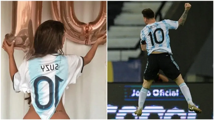 'Miss BumBum' Suzy Cortez, Lionel Messi’s Crazy Fan Praises Argentinian Football Star For The Stunning Free-Kick Against Chile, Calls Him ‘The Best in History’