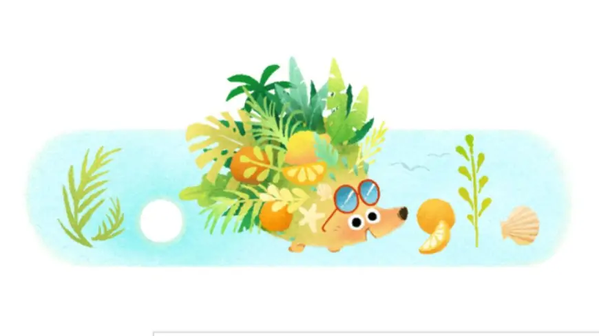 Summer Season 2021 Google Doodle: Celebrate Longest Day of the Year or Summer Solstice Seeing This Cute Hedgehog Flaunting Sunglasses!