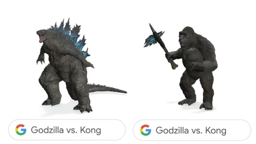 Godzilla View in 3D Google, Kong View in 3D Are Here! Time To Search 'Godzilla vs Kong' by Clicking on 'View in 3D' and Enjoy the Ultimate Clash