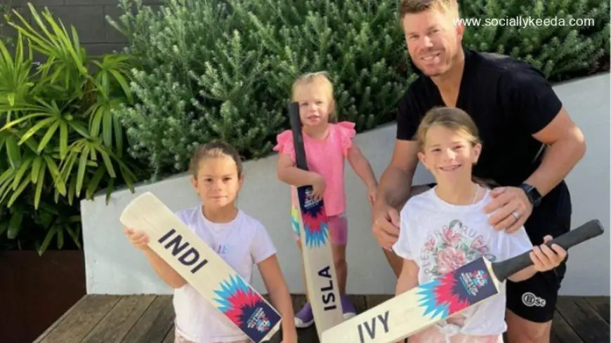 David Warner's Daughters Show Off Personalised Cricket Bats As ICC Announce Full Schedule of T20 World Cup 2023