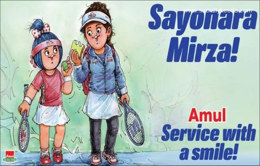 Amul Topical Hails Sania Mirza's Prolific Career As Indian Tennis Star Announces Retirement from the Sport