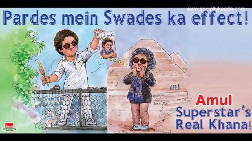 Amul Topical Pays Tribute to Shah Rukh Khan After He Thanks an Egyptian Fan for Helping an Indian Professor! (View Pic)