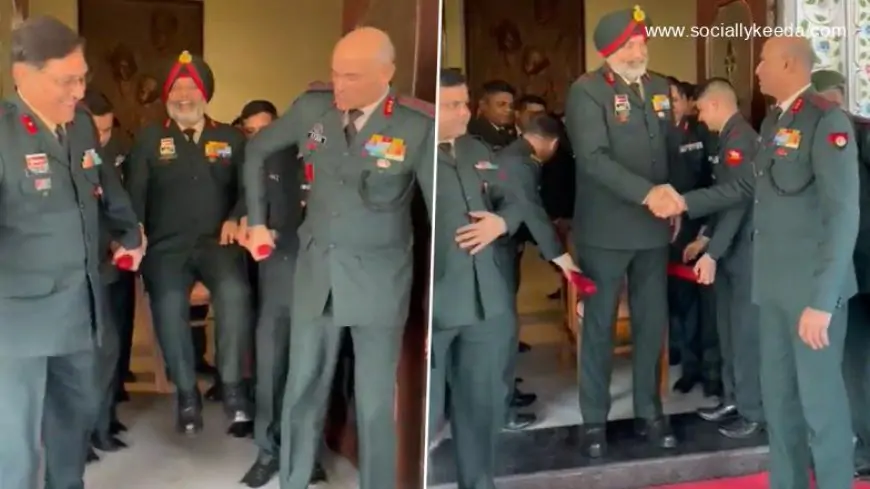 Watch: Indian Army Officers Give Heart-Warming Farewell to Lieutenant General Kanwal Singh Jeet Dhillon on his Retirement