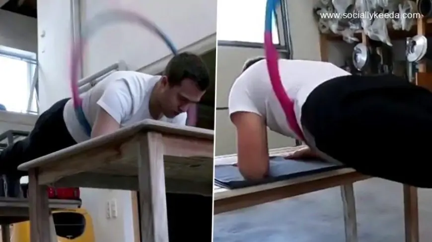 Hula Hooping in Plank Position World Record Cracked by 30-Year-Old Kai Sandmeyer (Watch Video)