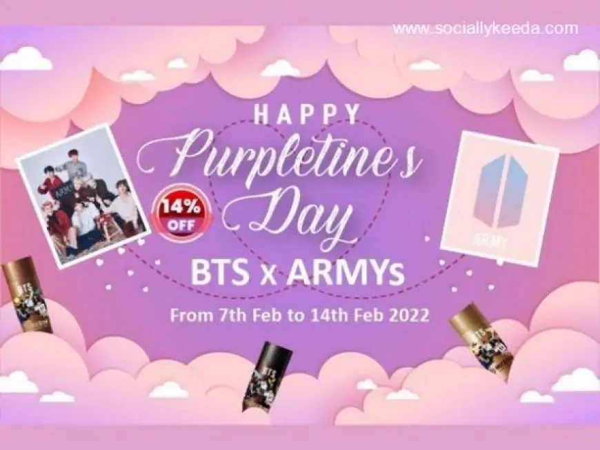 Good News For BTS ARMY! HY BTS Coffee India Celebrating Valentine's Day as Purpletine's Day
