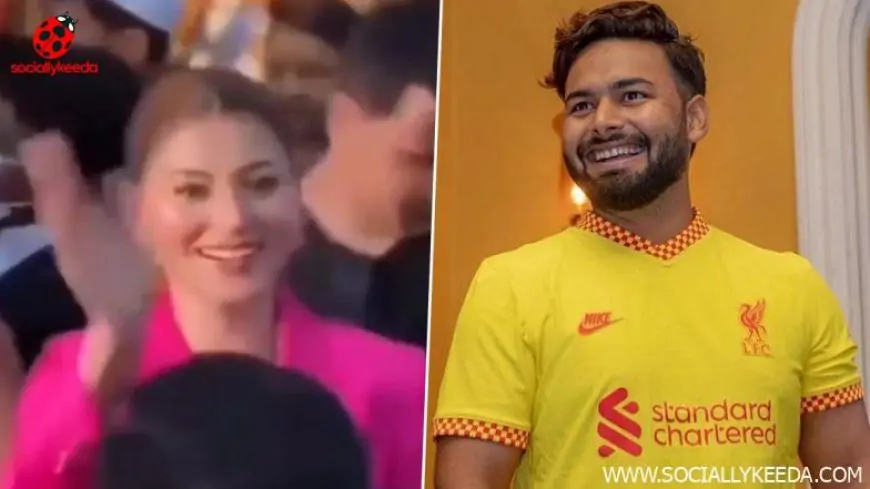 Urvashi Rautela Gets Showered With ‘Rishabh Pant’ Chants While She Attends a College Fest (Watch Viral Video)
