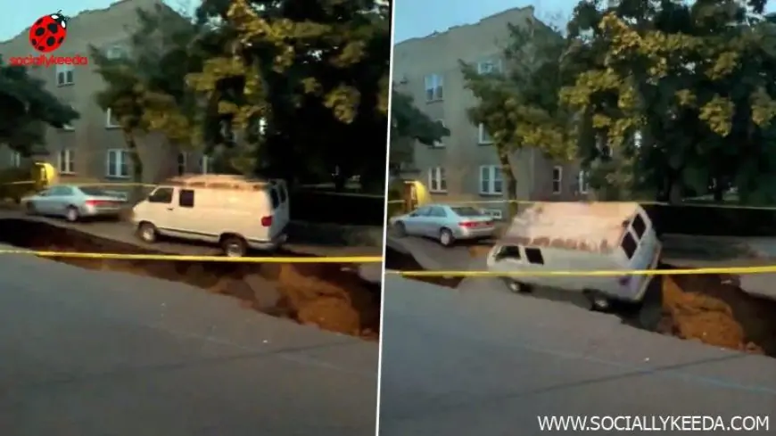 Giant Sinkhole Opens Up in New York City, Swallows Van; Watch Video