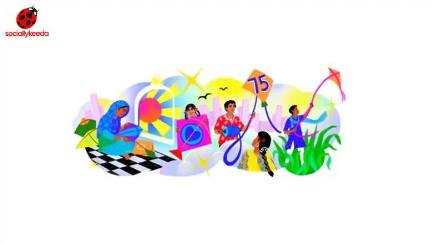 India Independence Day 2023 Google Doodle: Colourful Kite-Flying Animation Marks 75th Year of Indian Independence on 15th August
