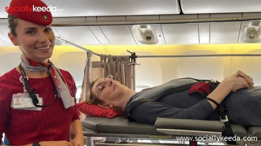 World's Tallest Woman Rumeysa Gelgi Flies on Airplane For First Time After Turkish Airlines Removes Six Seats to Make Room for Her; See Pics & Video