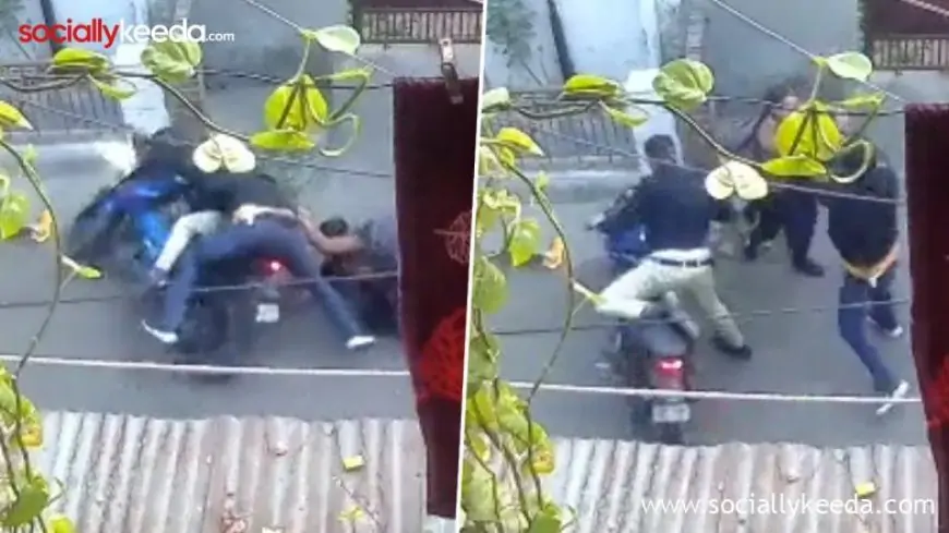 UP: Meerut Girl Fights Off Chain Snatchers Bravely, Pulls Down Two Bike-Borne Miscreants (Watch Video)