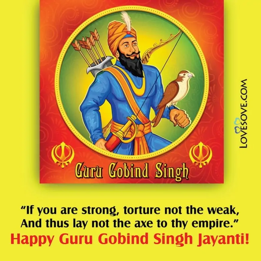Guru Gobind Singh Jayanti Status In English, Gurpurab Guru Gobind Singh Ji