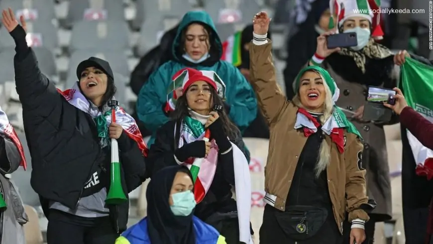 Iranian women allowed to watch football match for first time since 2019 as country qualifies for World Cup in Qatar