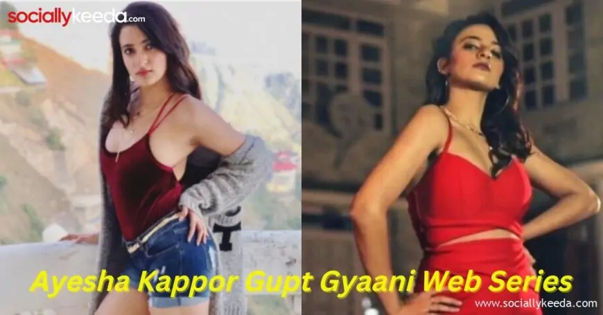 Ayesha Kappor Splashes in Red Bra in Gupt Gyaani (Primeshots) Web Series