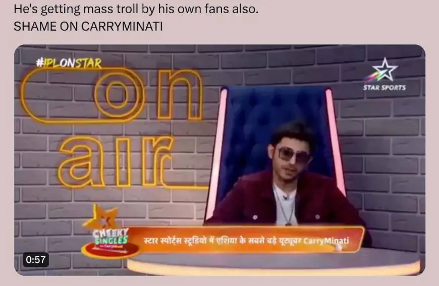 "Shame on CarryMinati" has gone viral on Twitter, and here's why it is doing so