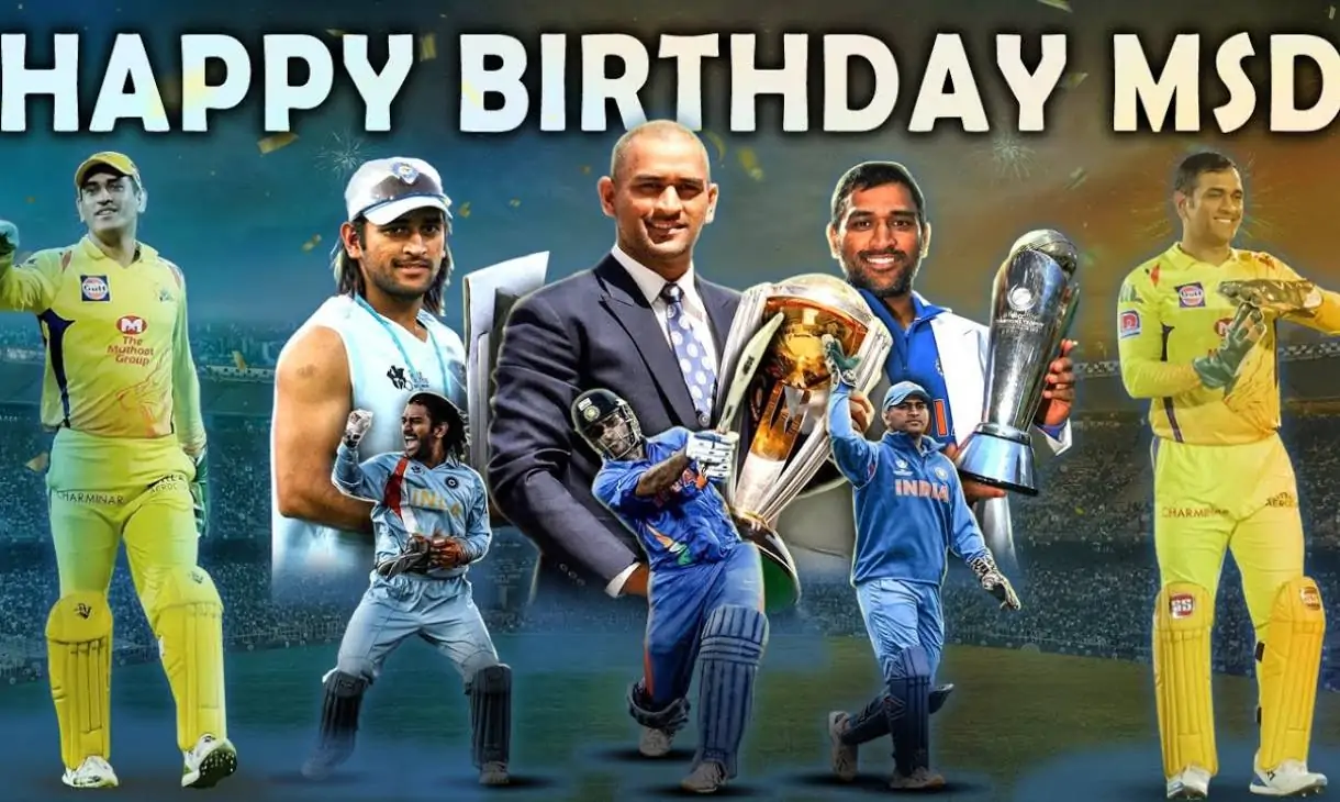 Happy Birthday MS Dhoni Wishes, Quotes,  Video, Poster, Messages, and WhatsApp Status Video Download