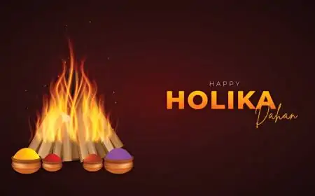 Happy Holika Dahan Wishes 2025: Holi Greetings + Images to Celebrate the Festival of Colors
