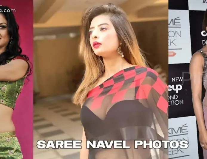 Beautiful Indian Women Photos Saree Navel