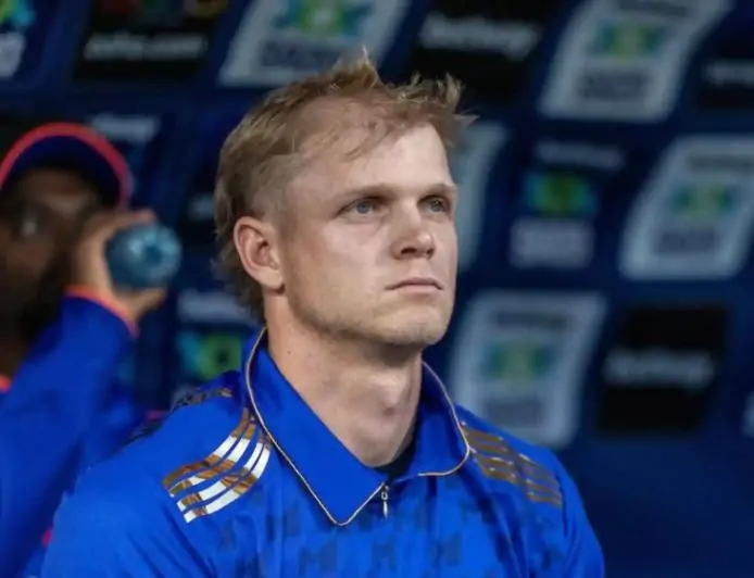 [Watch Video] Corbin Bosch Stuns Titans With Jaw-Dropping Reverse Six in MI Final Over