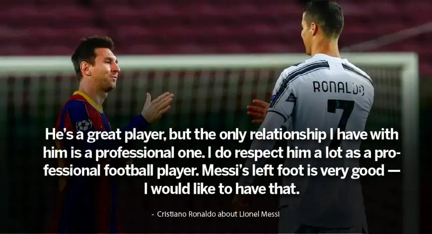 Cristiano Ronaldo about Lionel Messi