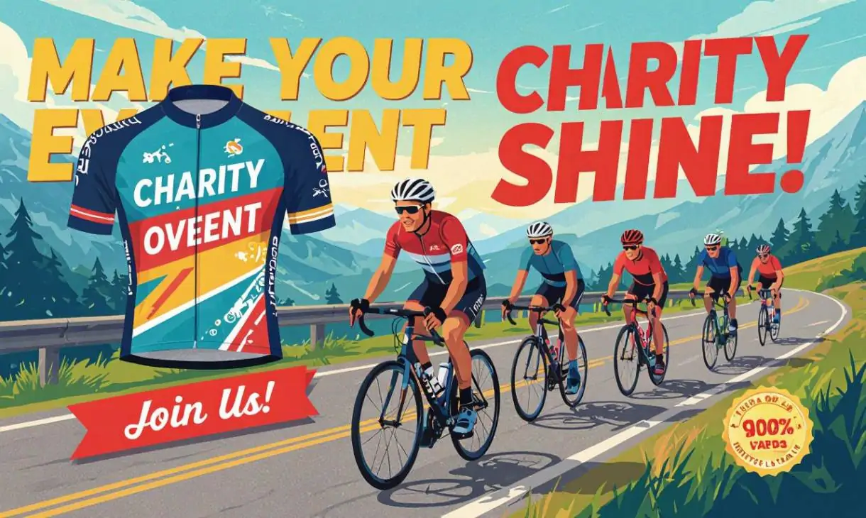 How to Use a Custom Cycle Jersey to Make a Charity Event Successful