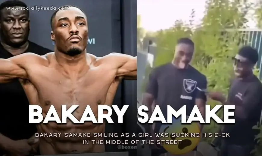 VIDEO: Bakary Samake smiling as a girl was sucking his d*ck in the middle of the street