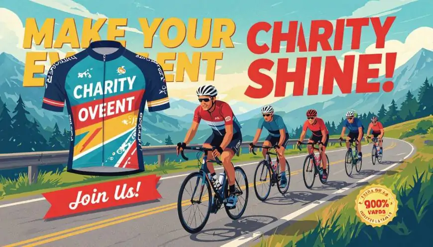 How to Use a Custom Cycle Jersey to Make a Charity Event Successful
