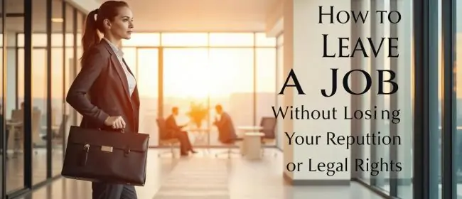 How to Leave a Job Without Losing Your Professional Reputation or Legal Rights