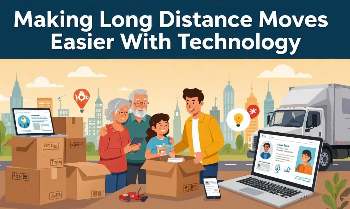 How to Use Technology to Make a Long Distance Move Easier for Families