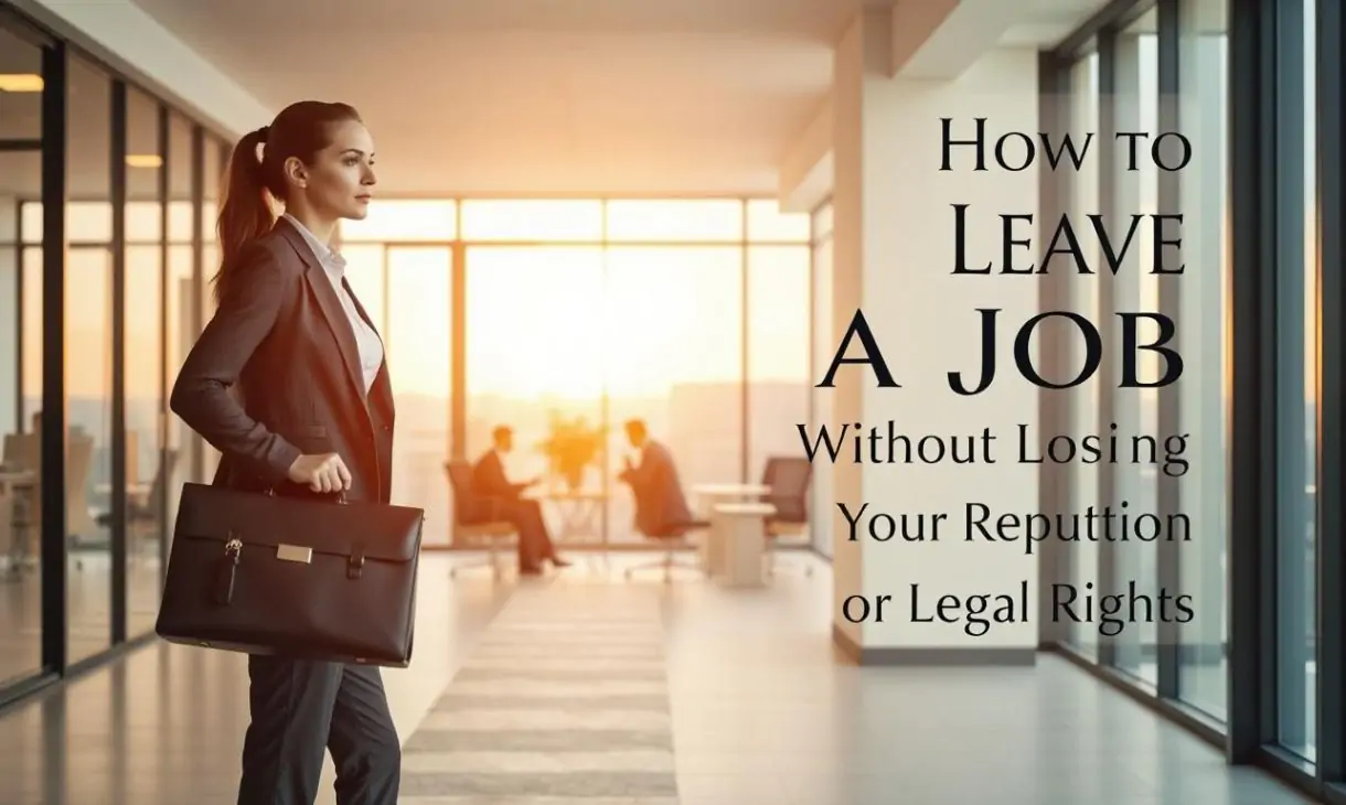 How to Leave a Job Without Losing Your Professional Reputation or Legal Rights