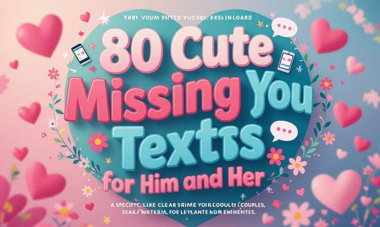 80 Cute Missing You Texts for Him and Her