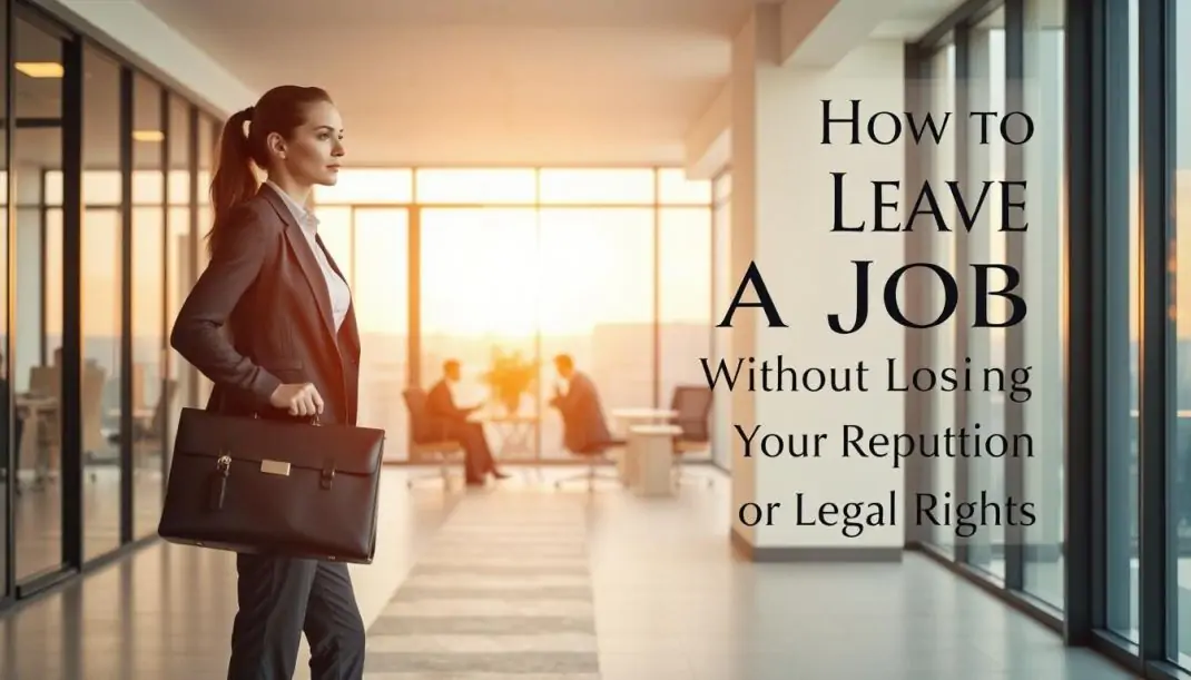 How to Leave a Job Without Losing Your Professional Reputation or Legal Rights