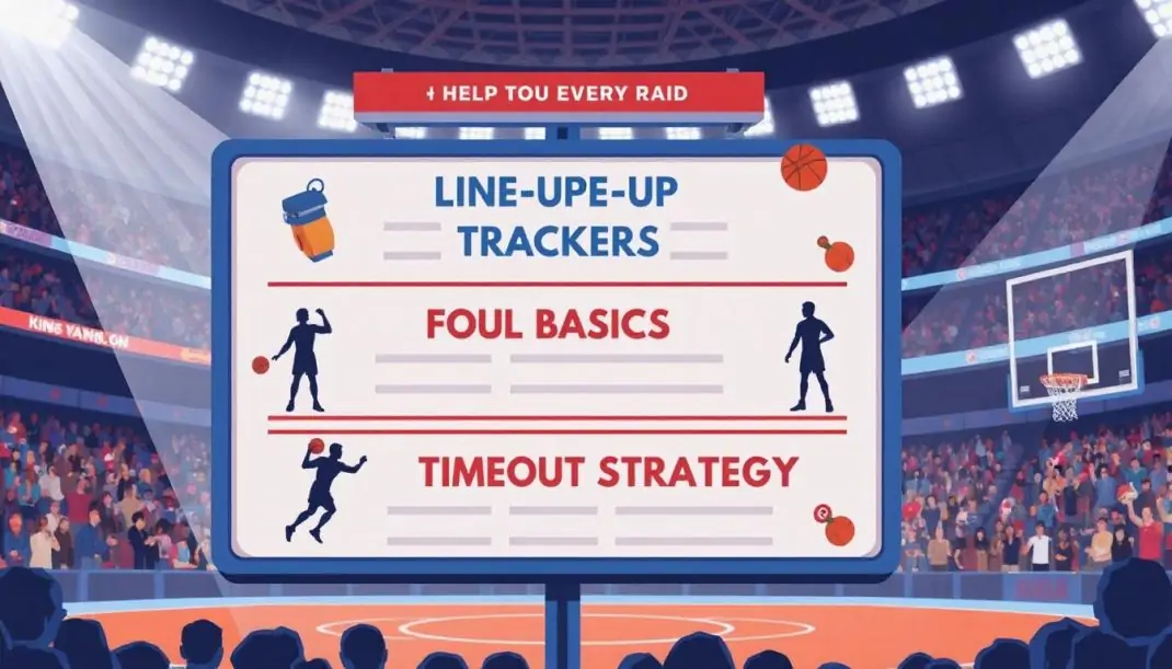 Line-up trackers, foul basics, and timeout strategy so casual viewers can follow every raid