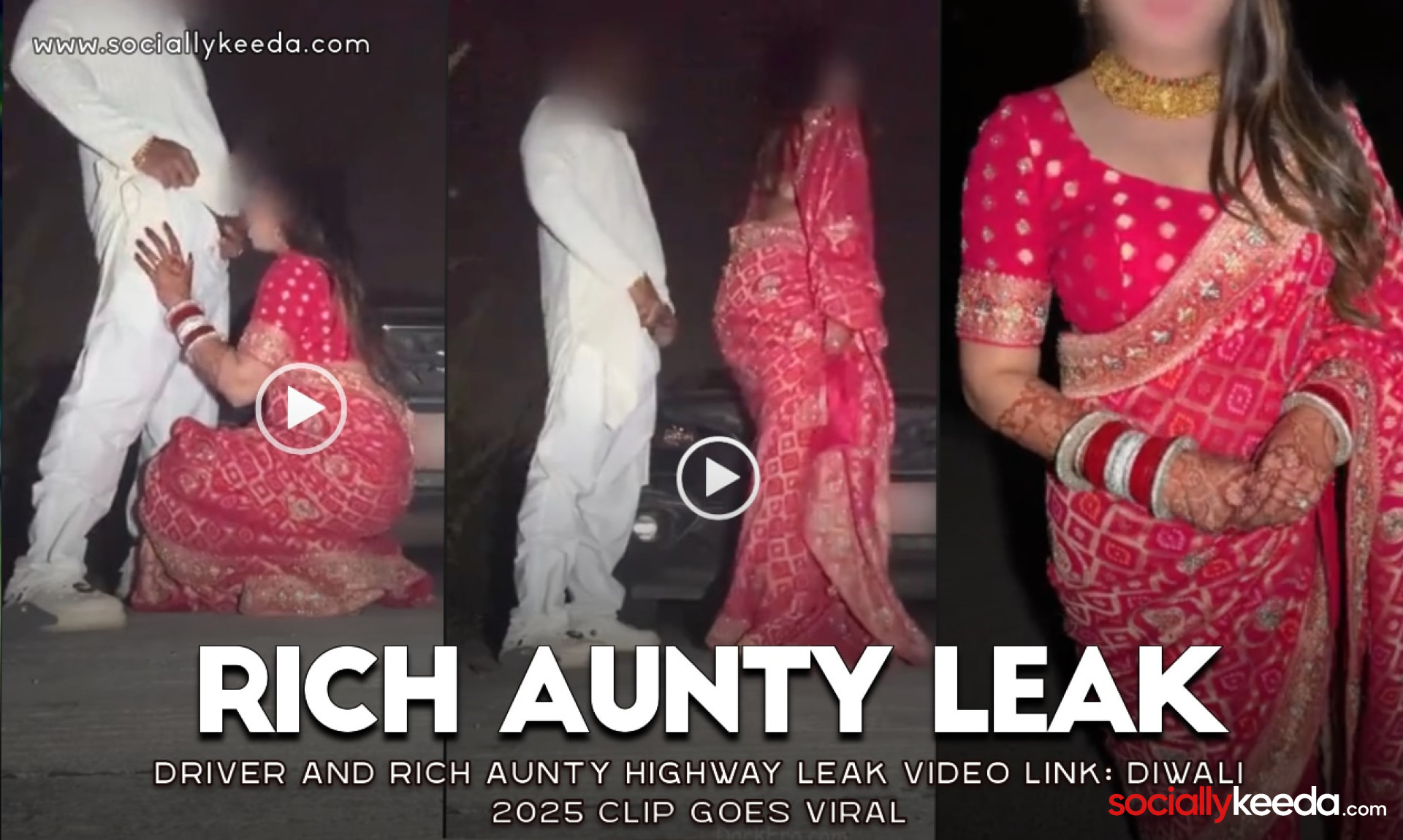 Driver and Rich Aunty Highway Leak Video Link: Diwali 2025 Clip Goes Viral