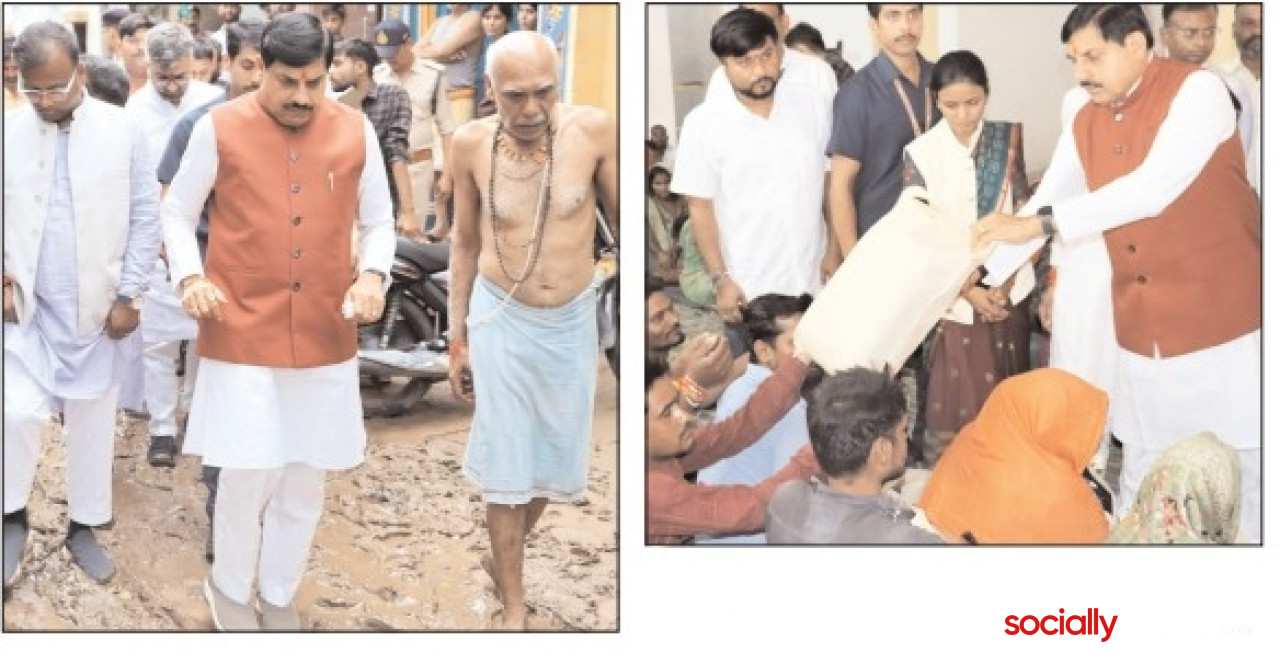 CM takes stock of flood-affected Chitrakoot