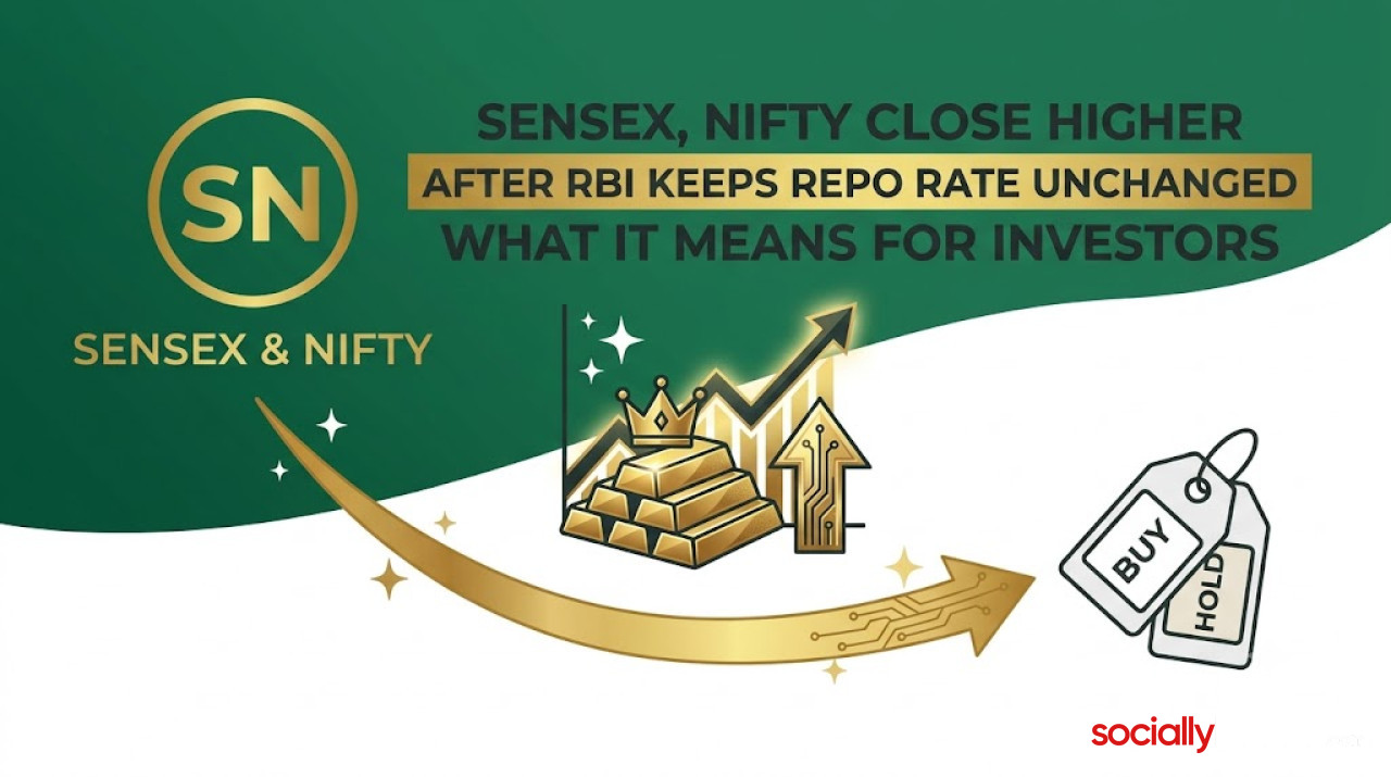 Sensex, Nifty Close Higher After RBI Keeps Repo Rate Unchanged. What It Means for Investors